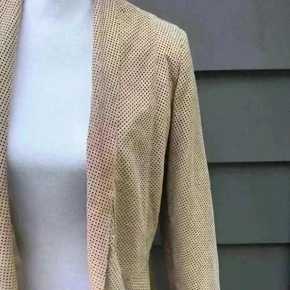 Cigno Nero Tan Leather Jacket Size Small - Picture 2 of 9